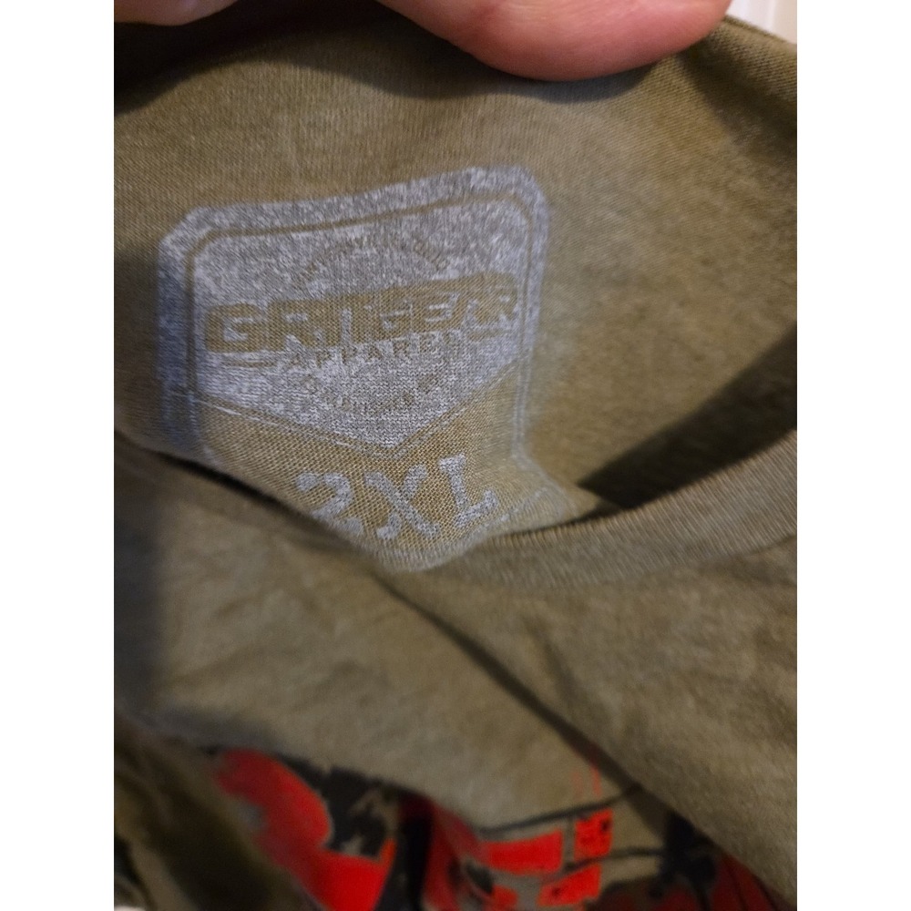 Grit Gear "Remember Everyone Deployed" Size 2XL Green - Picture 4 of 5
